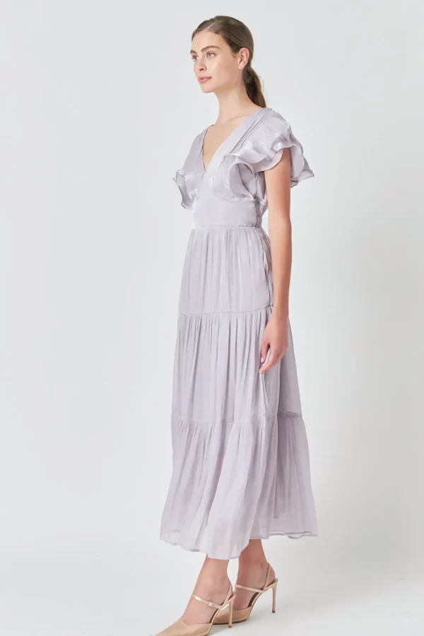 ENDLESS ROSE Tops*- Open Back Maxi Dress