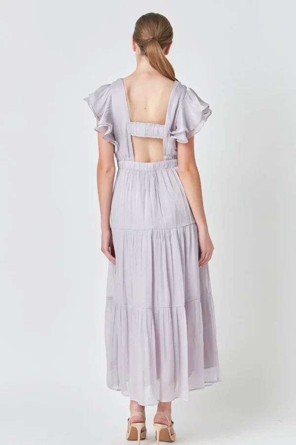 ENDLESS ROSE Tops*- Open Back Maxi Dress