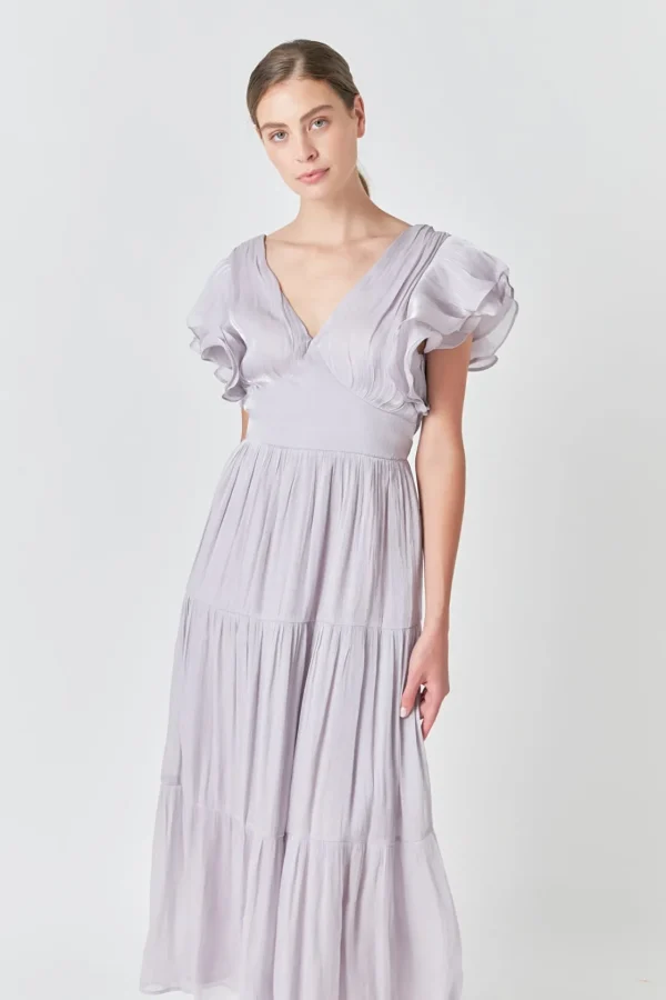 ENDLESS ROSE Tops*- Open Back Maxi Dress