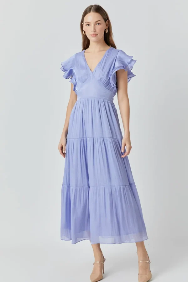 ENDLESS ROSE Tops*- Open Back Maxi Dress