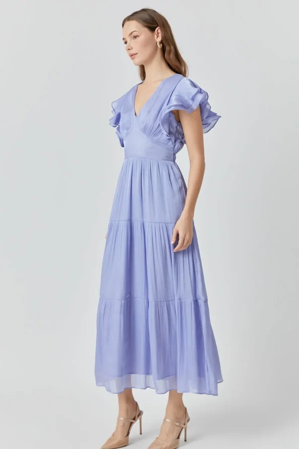 ENDLESS ROSE Tops*- Open Back Maxi Dress