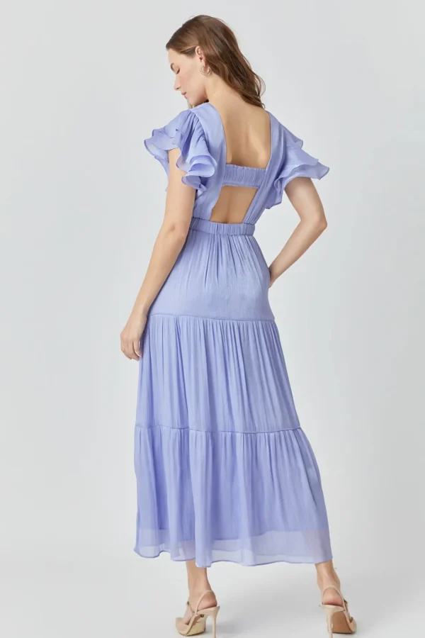 ENDLESS ROSE Tops*- Open Back Maxi Dress