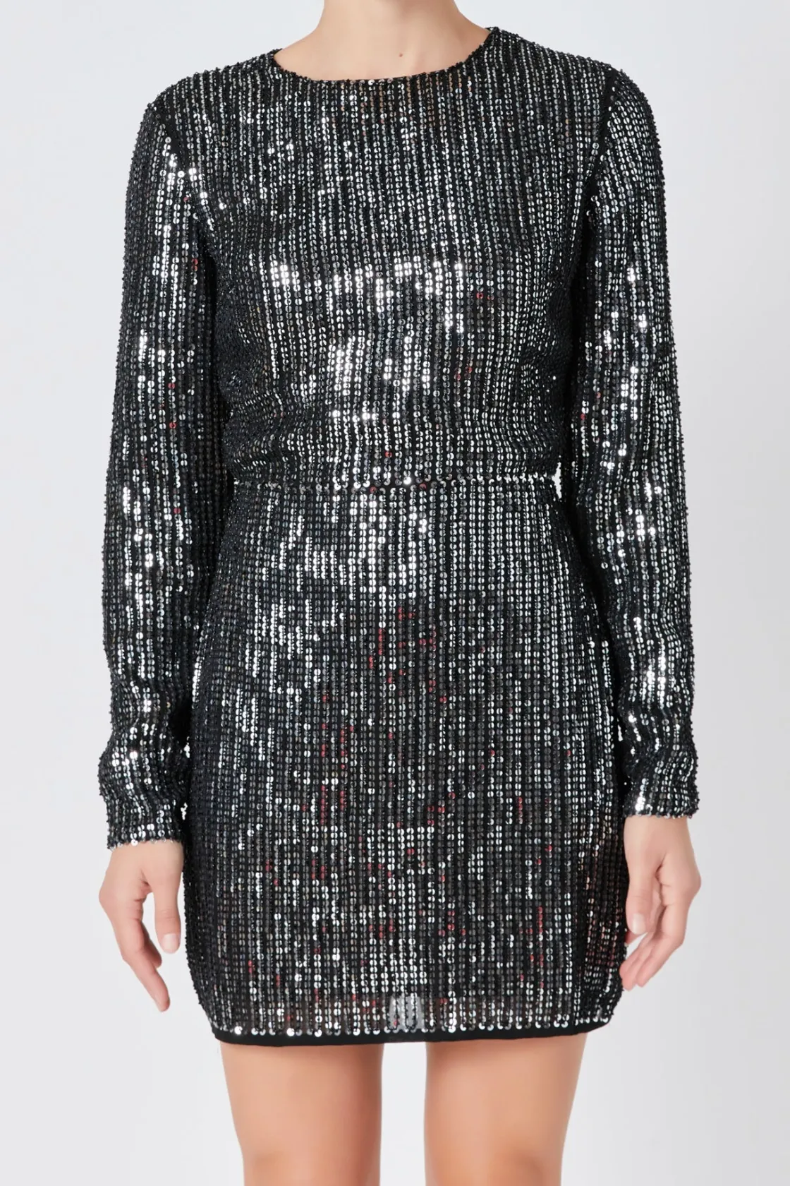endless_rose__open_back_s_0.webp ENDLESS ROSE Tops*- Open Back Sequin Dress SILVER