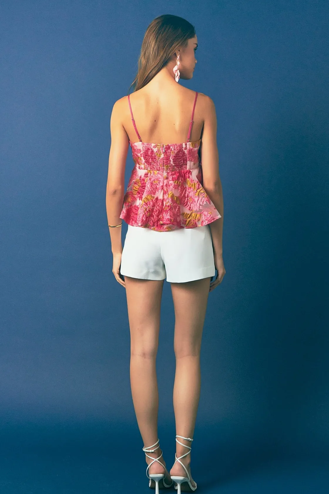 endless_rose__organza_flo_3.webp ENDLESS ROSE Tops*- Organza Floral Top PINK