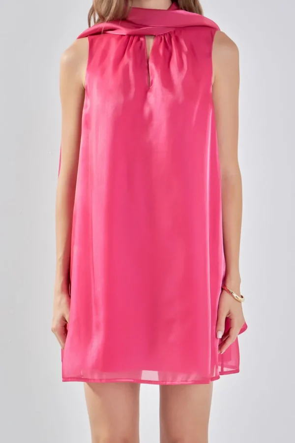 ENDLESS ROSE Tops*- Organza Mini Dress