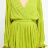 ENDLESS ROSE Tops*- Pleated Long-Sleeve Romper