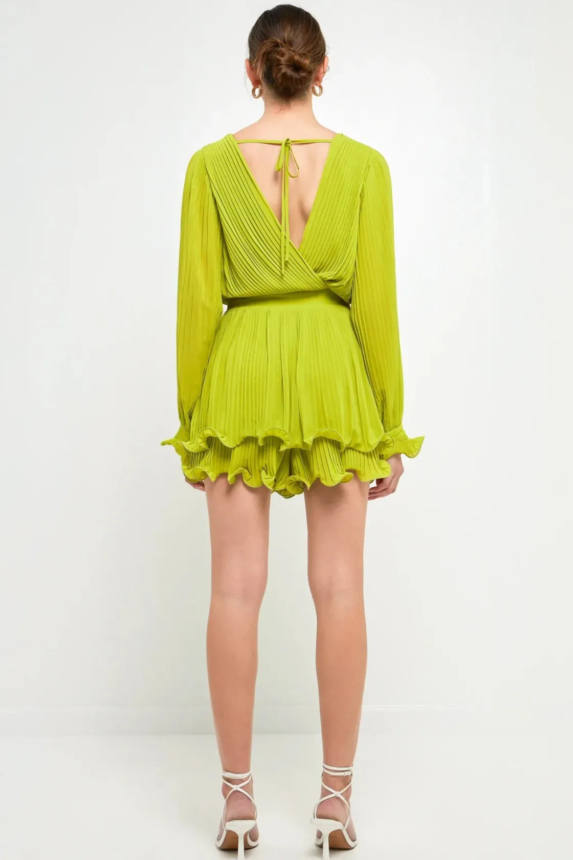 endless_rose__pleated_lon_2.webp ENDLESS ROSE Tops*- Pleated Long-Sleeve Romper