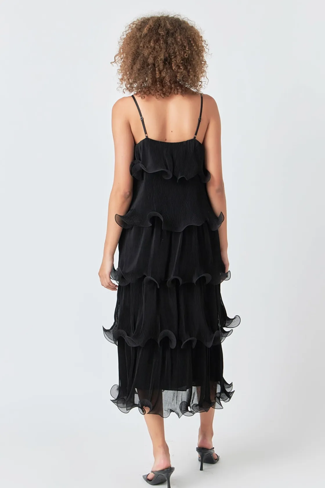 endless_rose__pleated_tie_12.webp ENDLESS ROSE Tops*- Pleated Tiered Long Dress