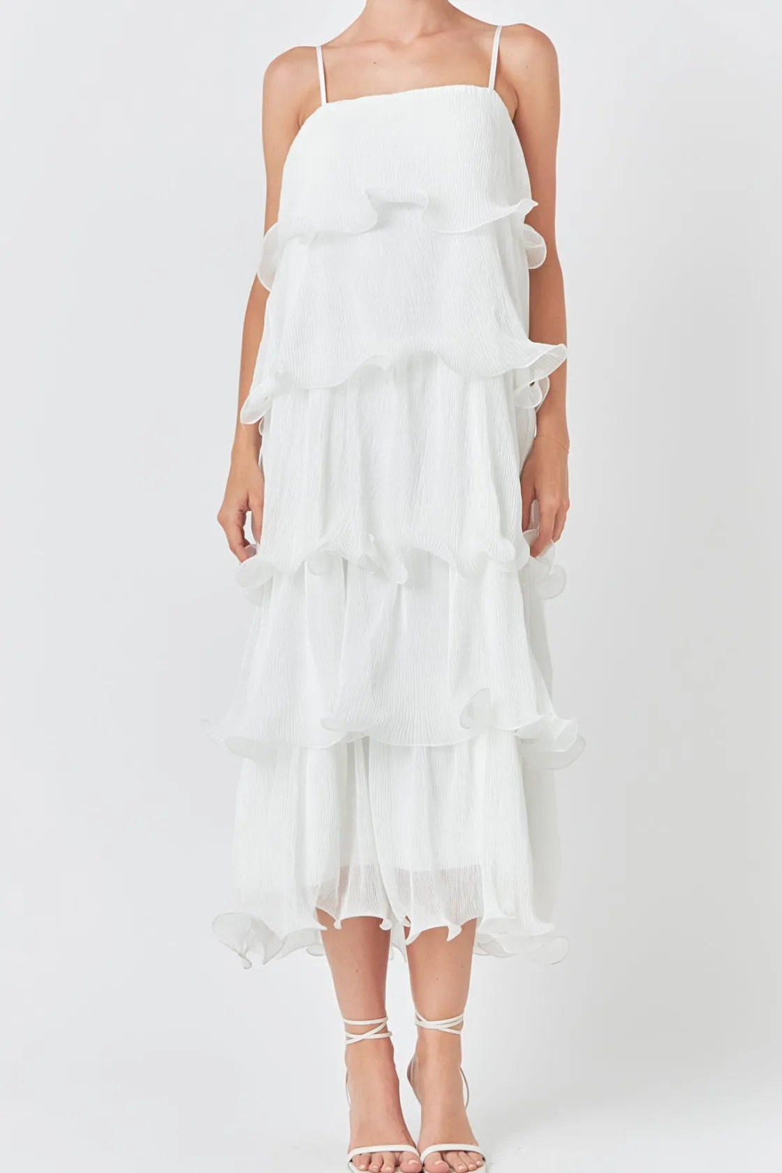 endless_rose__pleated_tie_15.webp ENDLESS ROSE Tops*- Pleated Tiered Long Dress