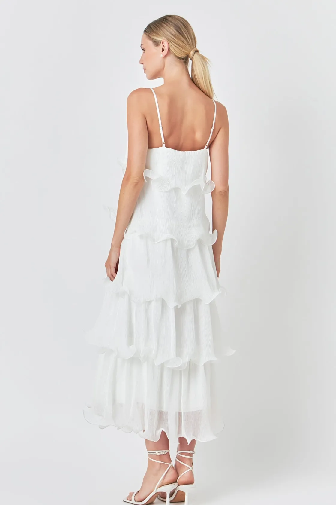 endless_rose__pleated_tie_17.webp ENDLESS ROSE Tops*- Pleated Tiered Long Dress