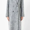 ENDLESS ROSE Tops*- Power Tailored Long Coat GREY