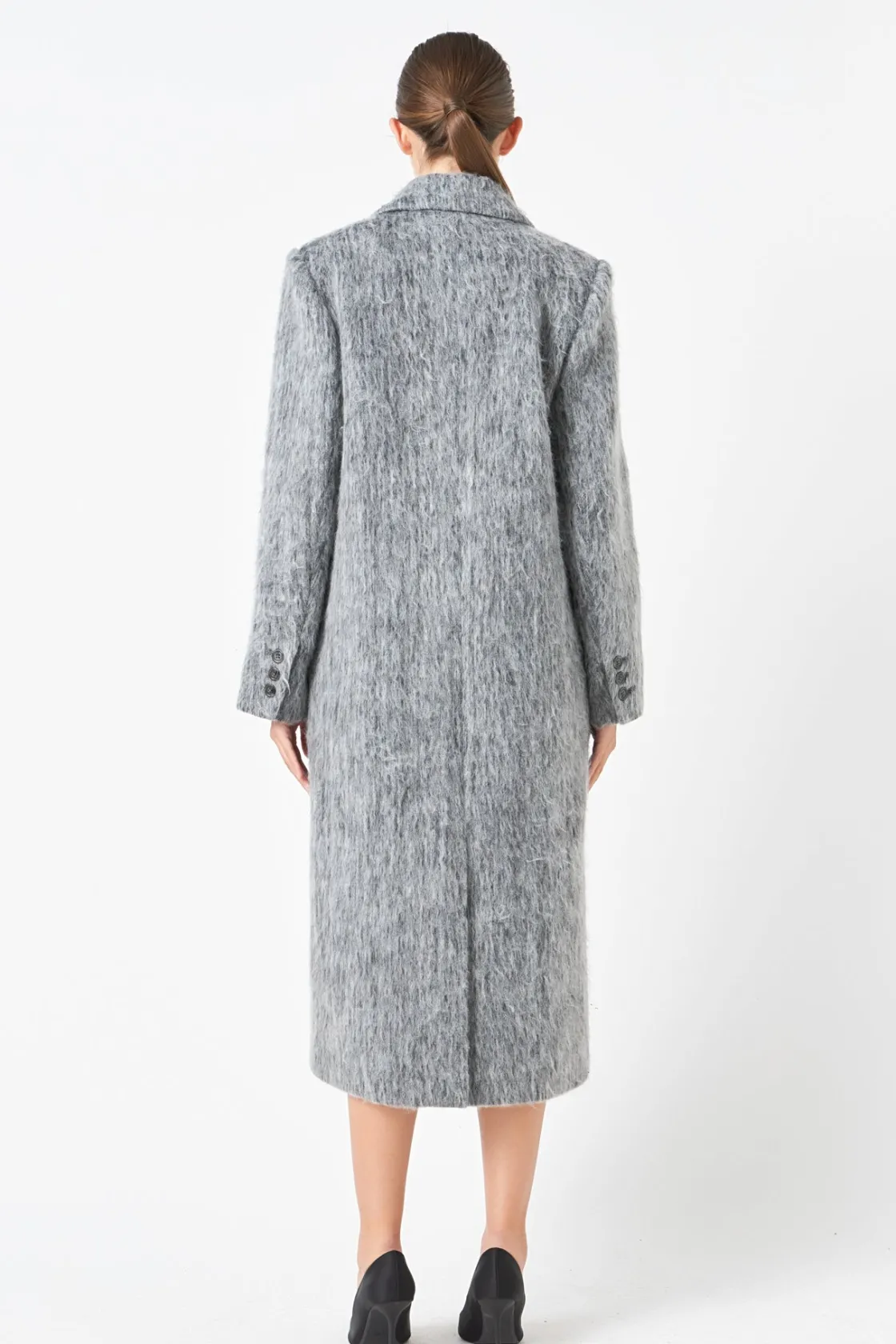 endless_rose__power_tailo_2.webp ENDLESS ROSE Tops*- Power Tailored Long Coat GREY