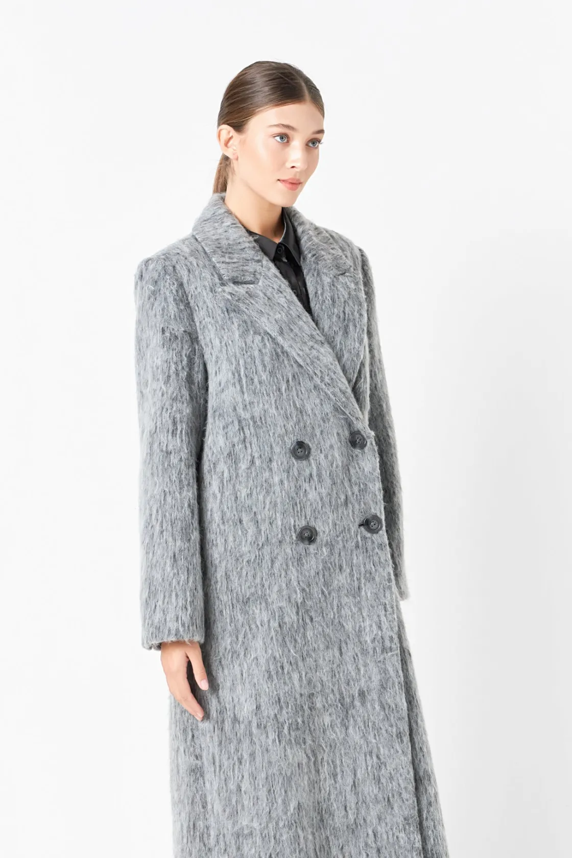 endless_rose__power_tailo_3.webp ENDLESS ROSE Tops*- Power Tailored Long Coat GREY