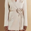 ENDLESS ROSE Tops*- Premium Corsage Tie Romper