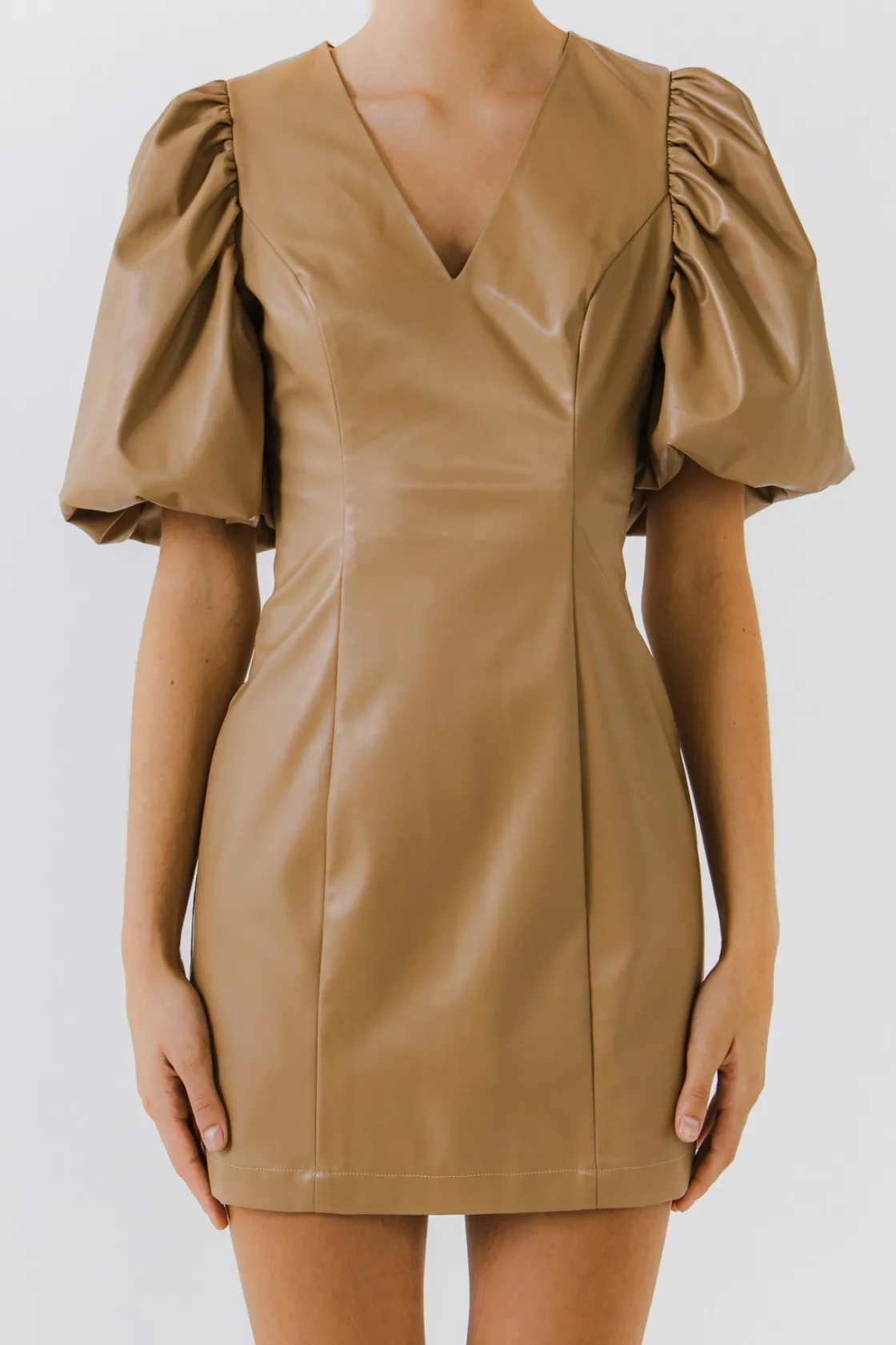 endless_rose__pu_fitted_m_0.webp ENDLESS ROSE Tops*- PU Fitted Mini Dress