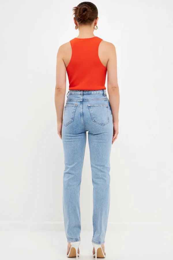 ENDLESS ROSE Tops*- Racerback Knit Tank