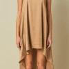 ENDLESS ROSE Tops*- Rosette Maxi Dress BRONZEGOLD