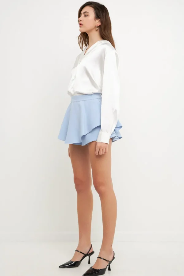 ENDLESS ROSE Tops*- Ruffled Skort