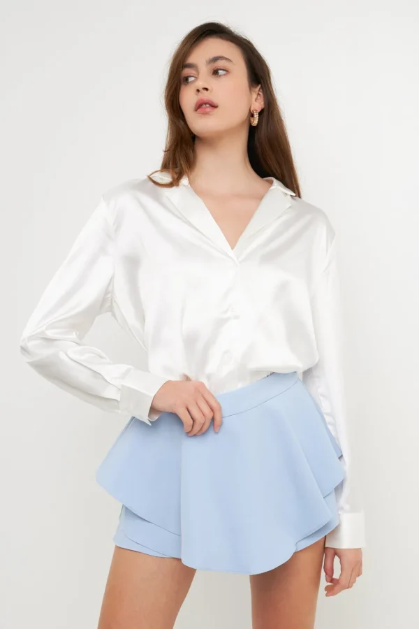ENDLESS ROSE Tops*- Ruffled Skort