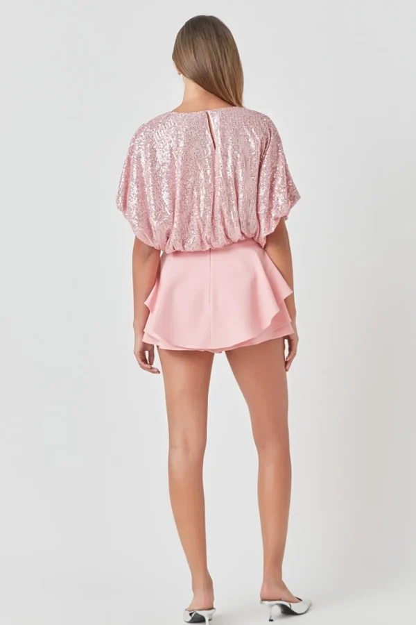ENDLESS ROSE Tops*- Ruffled Skort