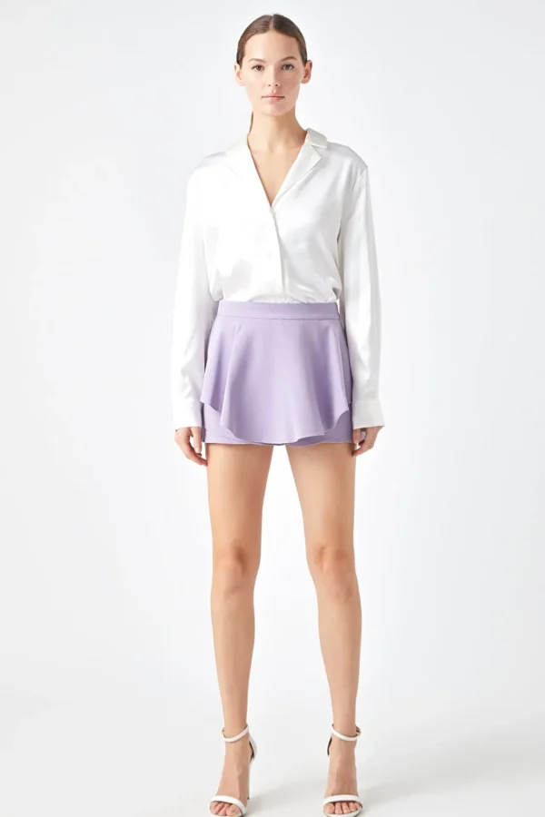 ENDLESS ROSE Tops*- Ruffled Skort