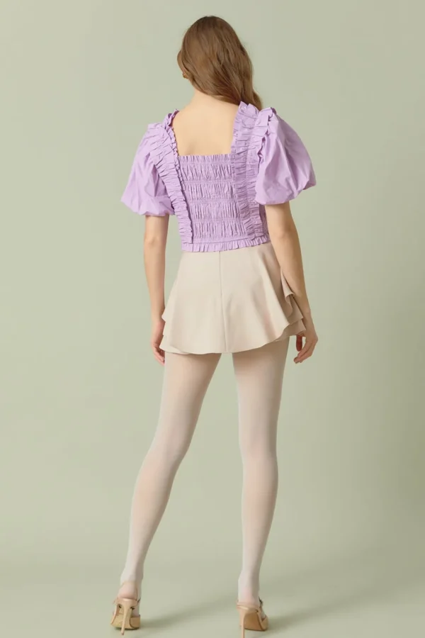 ENDLESS ROSE Tops*- Ruffled Skort