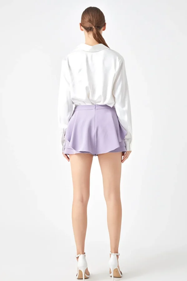 ENDLESS ROSE Tops*- Ruffled Skort