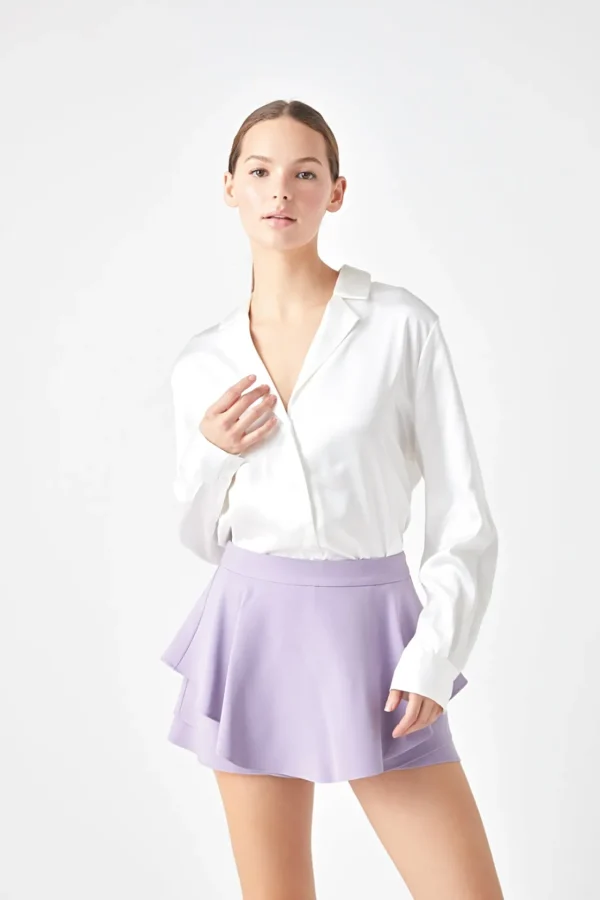 ENDLESS ROSE Tops*- Ruffled Skort
