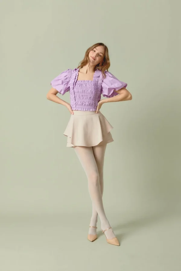 ENDLESS ROSE Tops*- Ruffled Skort
