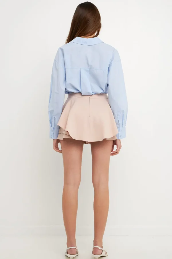 ENDLESS ROSE Tops*- Ruffled Skort