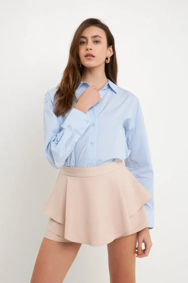 ENDLESS ROSE Tops*- Ruffled Skort