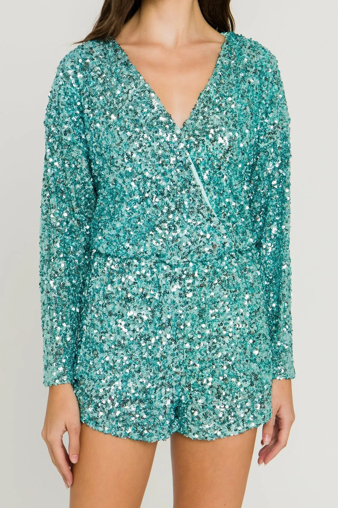 endless_rose__sequin_wrap_5.webp ENDLESS ROSE Tops*- Sequin Wrap Romper