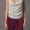 ENDLESS ROSE Tops*- Sequins Cowl Neck Top