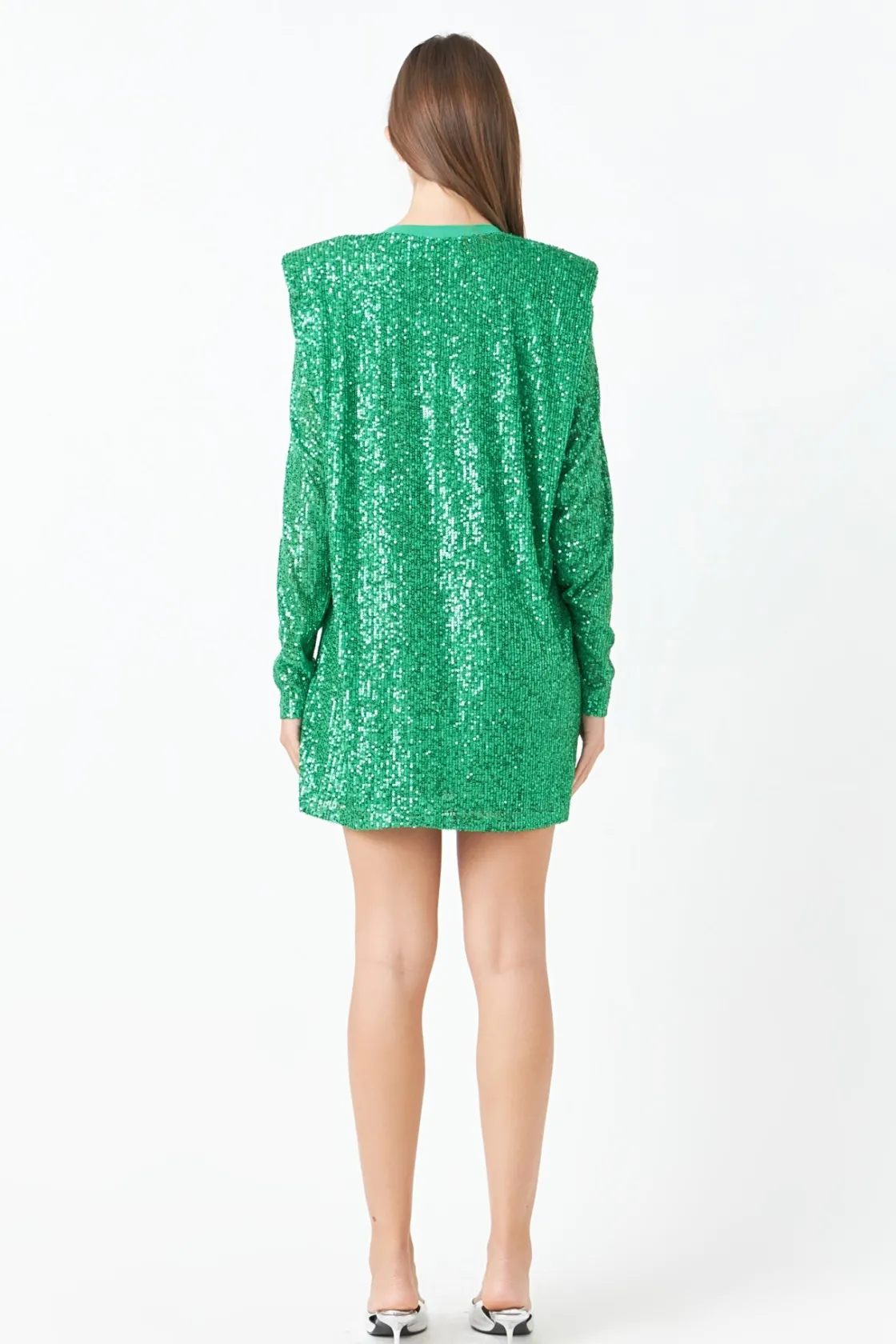 endless_rose__sequins_lon_7.webp ENDLESS ROSE Tops*- Sequins Long Sleeve Shift Mini Dress