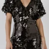 ENDLESS ROSE Tops*- Short Sleeve Sequin Romper