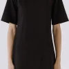 ENDLESS ROSE Tops*- Shoulder Pad T-Shirt Dress