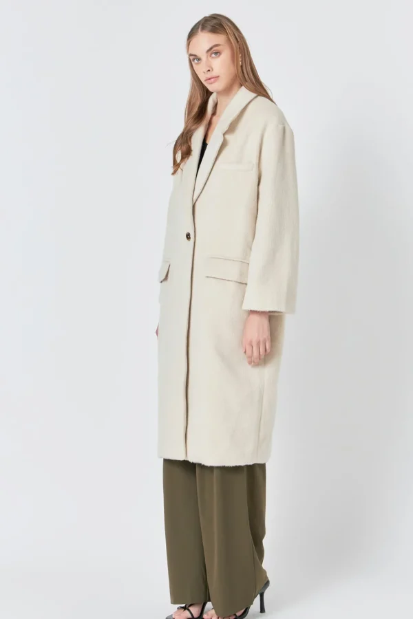 ENDLESS ROSE Tops*- Single Button Coat