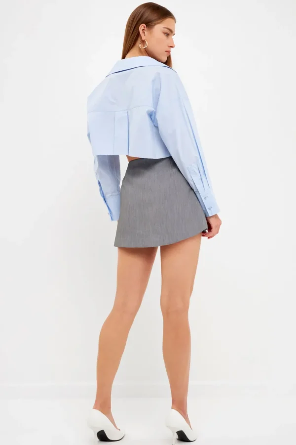 ENDLESS ROSE Tops*- Single Wrap Skort