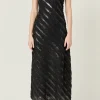 ENDLESS ROSE Tops*- Sleeveless Ruffled Maxi Dress BLACK