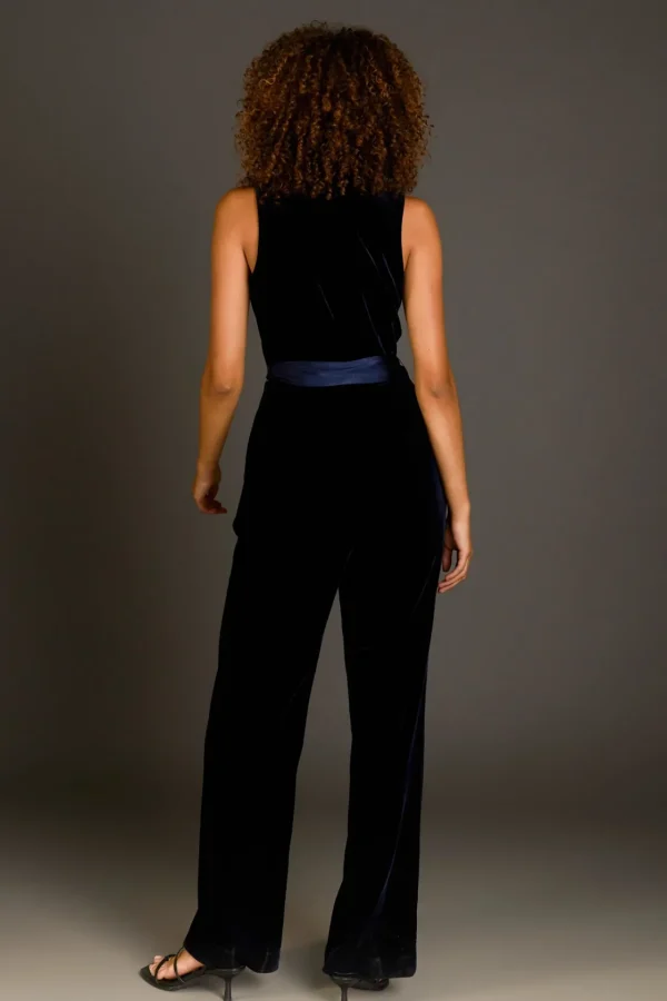 ENDLESS ROSE Tops | One Pieces*- Sleeveless Velvet Jumpsuit