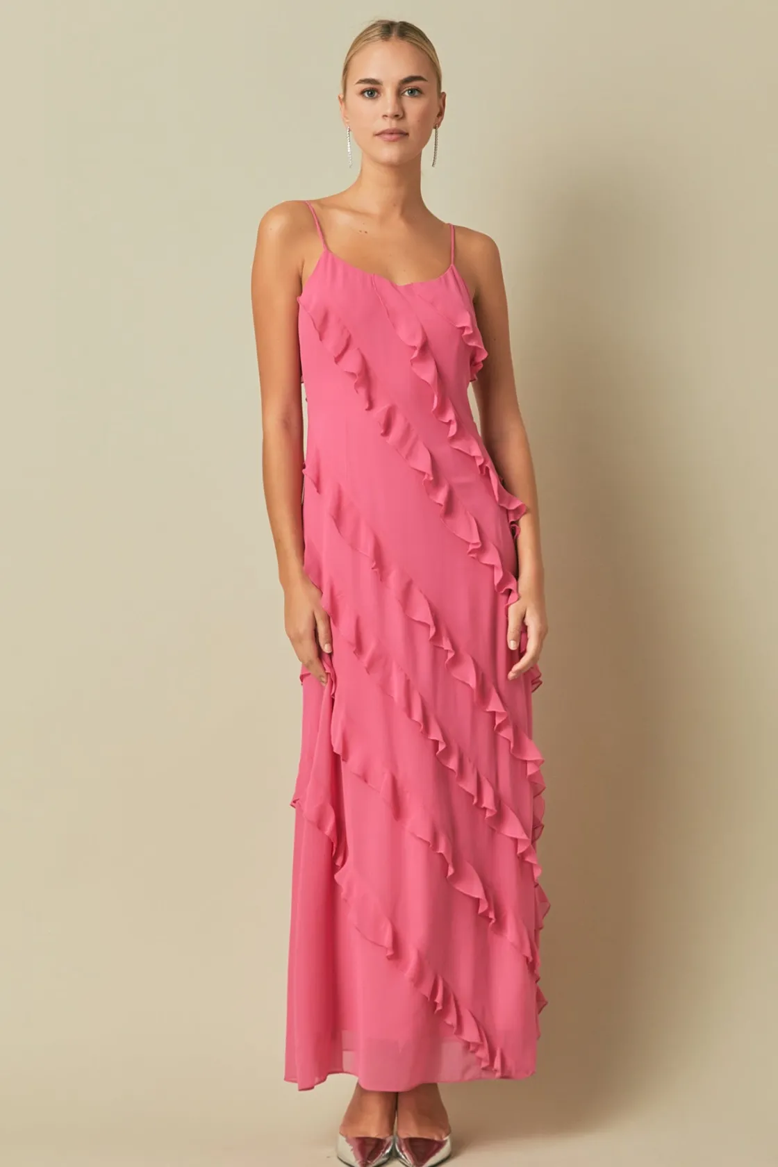 endless_rose__slip_ruffle_4.webp ENDLESS ROSE Tops*- Slip Ruffled Dress
