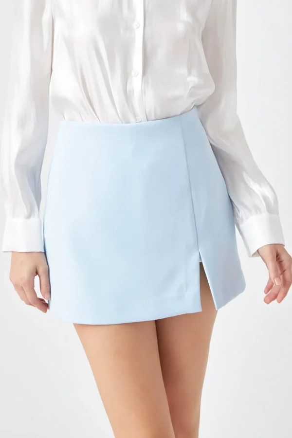 ENDLESS ROSE Tops*- Slit Detail Skort