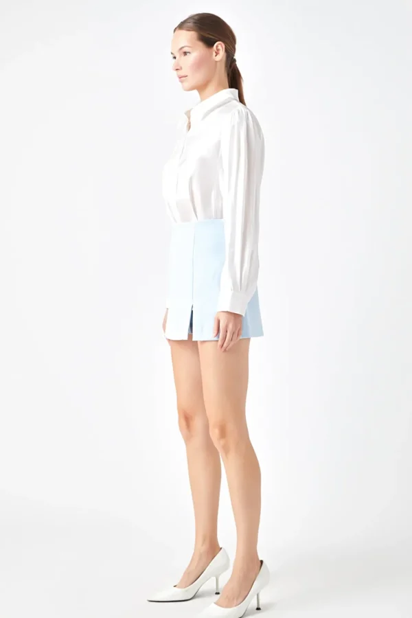 ENDLESS ROSE Tops*- Slit Detail Skort