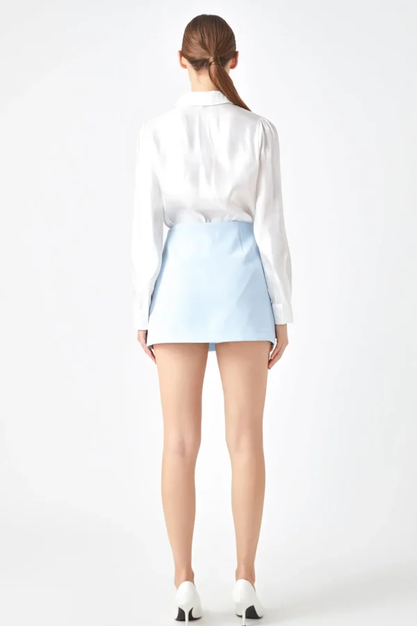 ENDLESS ROSE Tops*- Slit Detail Skort