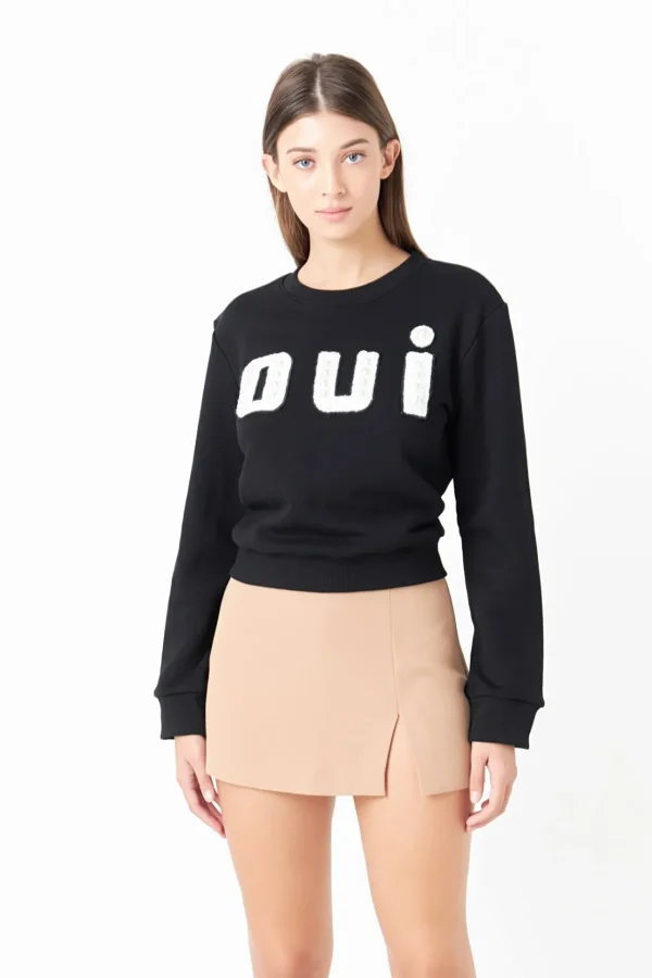 ENDLESS ROSE Tops*- Slit Detail Skort