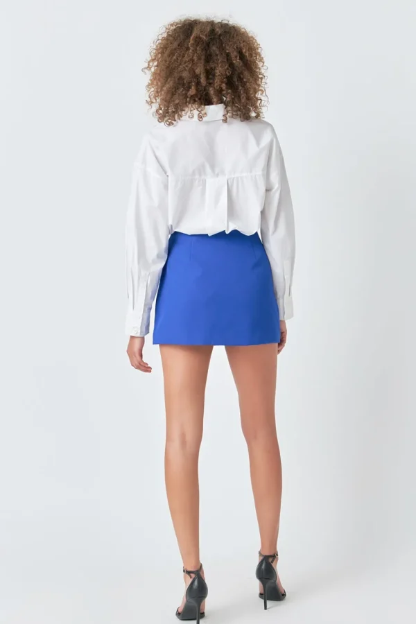 ENDLESS ROSE Tops*- Slit Detail Skort