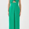 ENDLESS ROSE Tops | One Pieces*- Soft Touch Plisse Twist Jumpsuit