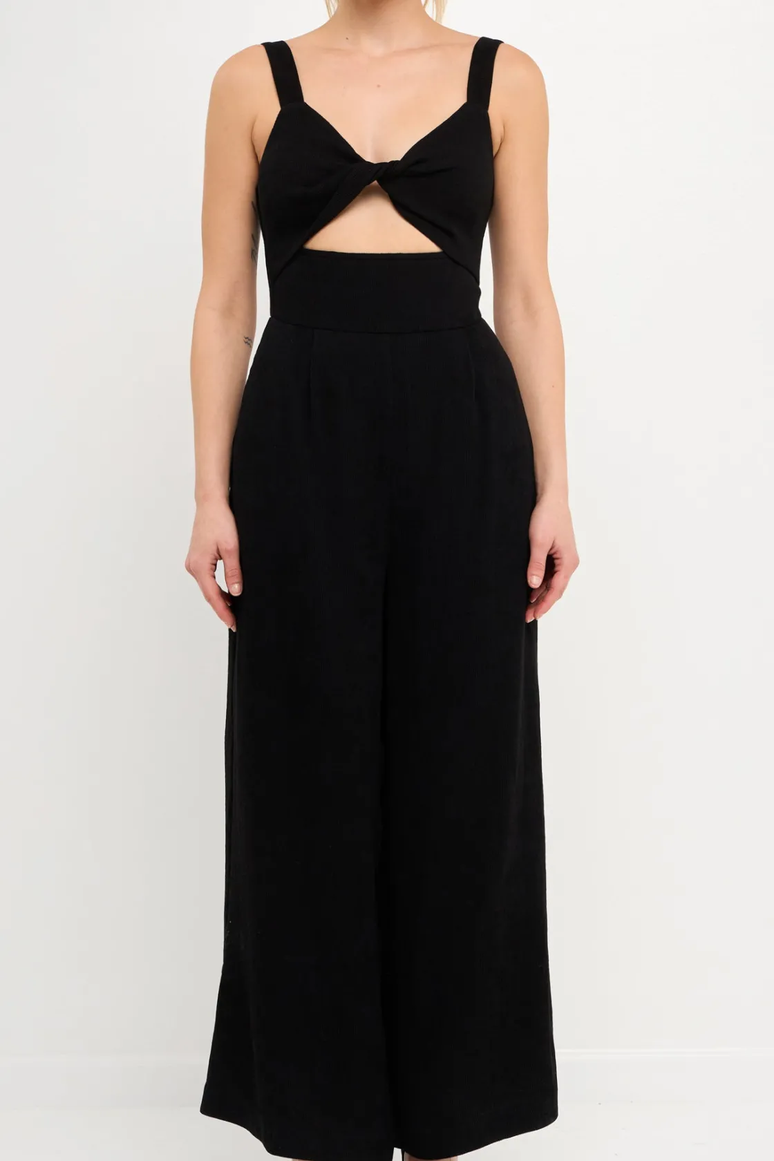 endless_rose__soft_touch__14.webp ENDLESS ROSE Tops | One Pieces*- Soft Touch Plisse Twist Jumpsuit