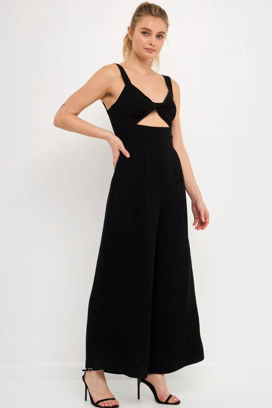 endless_rose__soft_touch__15.webp ENDLESS ROSE Tops | One Pieces*- Soft Touch Plisse Twist Jumpsuit