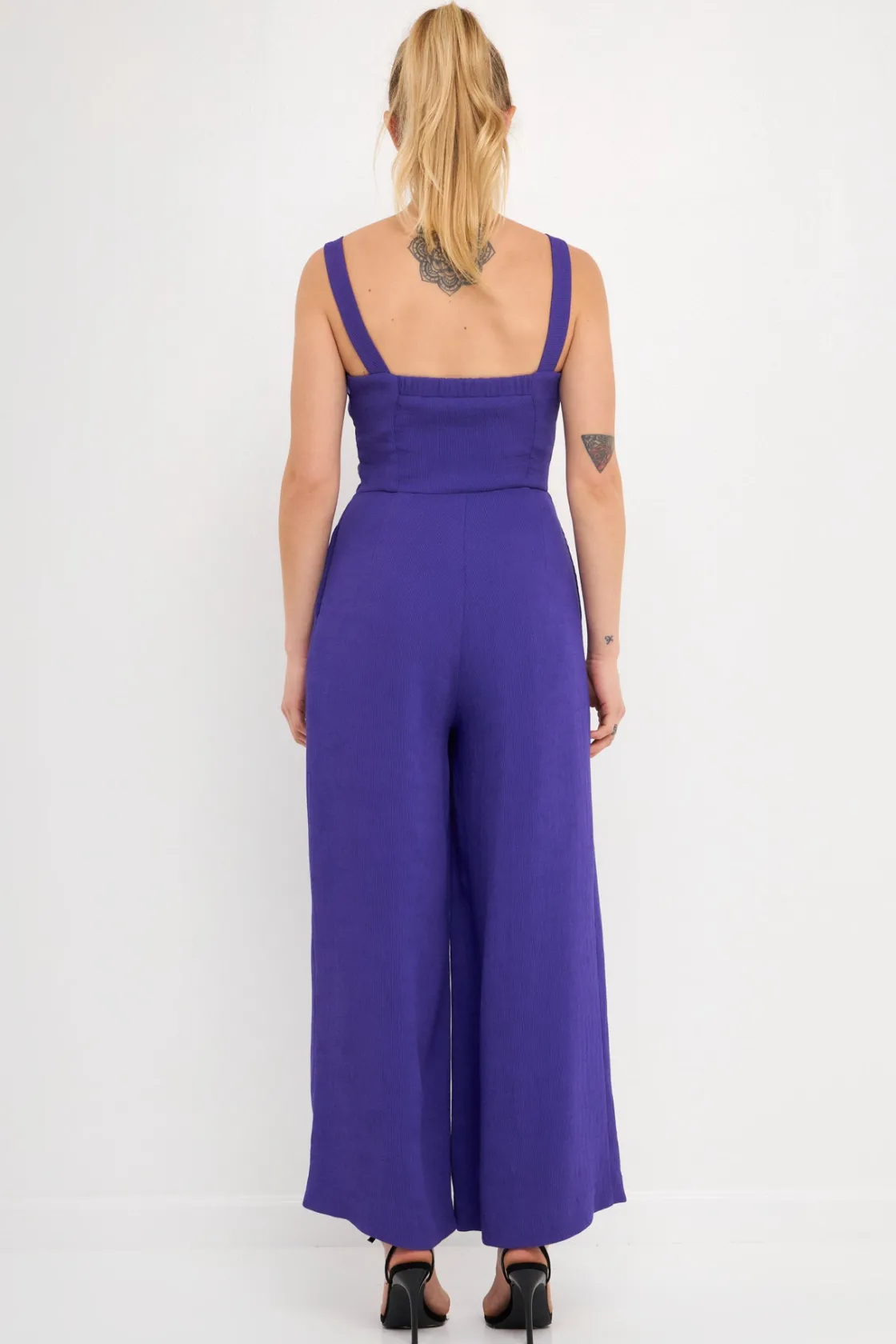 endless_rose__soft_touch__21.webp ENDLESS ROSE Tops | One Pieces*- Soft Touch Plisse Twist Jumpsuit